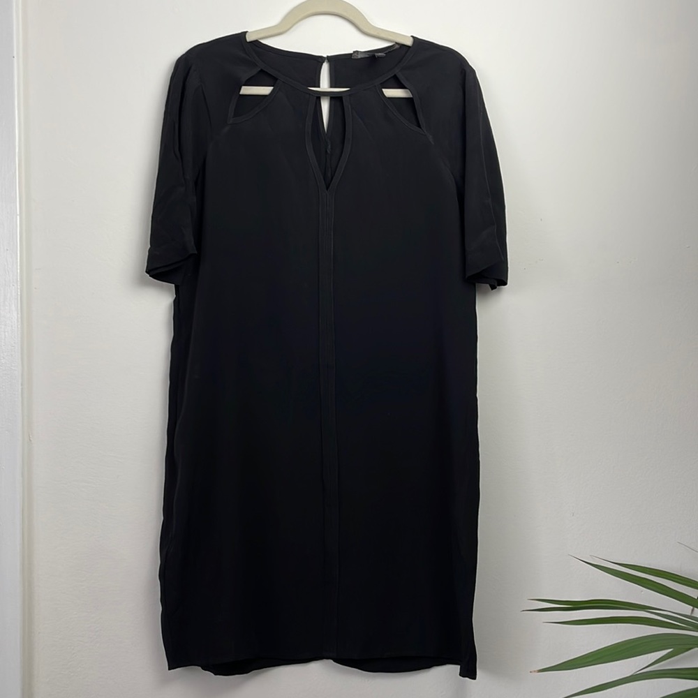 BCBGMaxAzria Black dress with cut out neckline